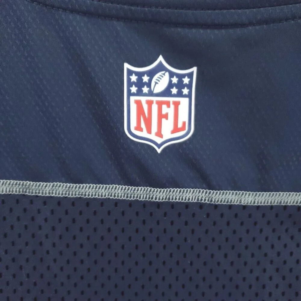 Nike Dallas Cowboys Shirt Mens Large Blue Dri-Fit Hypercool Stretch Crew Neck